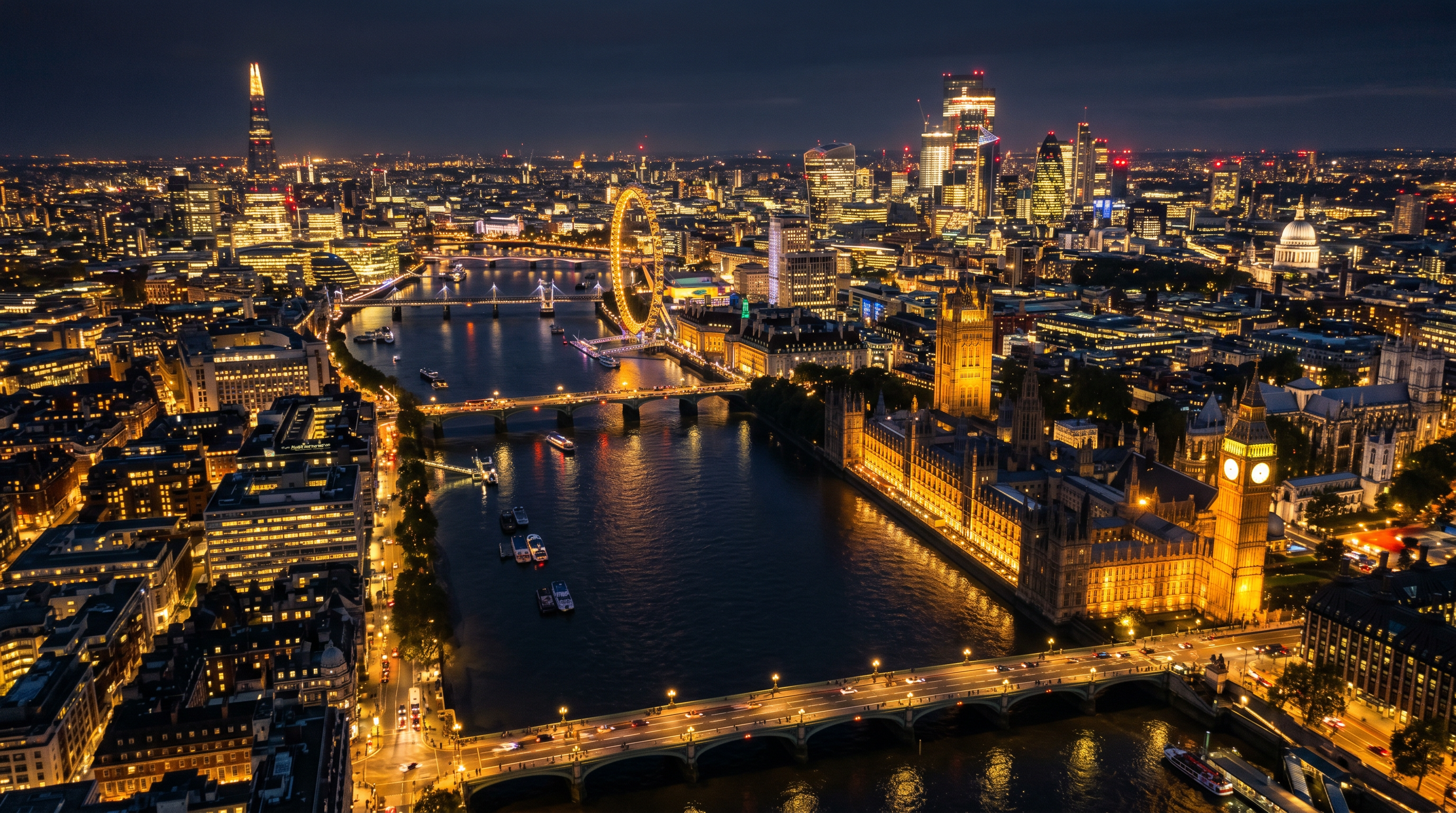 London Skyline at night